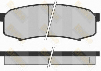BRAKE ENGINEERING pa1081 -  Комплект тормозных колодок, дисковый тормоз